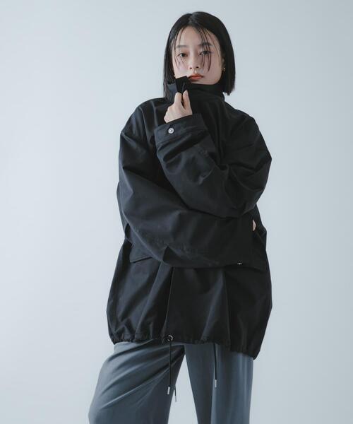 SENSE OF PLACE by URBAN RESEARCH（センスオブプレイスバイアーバンリサーチ）の「『撥水/防花粉』SKINProof ミリタリージャケット（ミリタリージャケット・レディース・アイボリー/ブラック・ONE）」の22枚目の写真