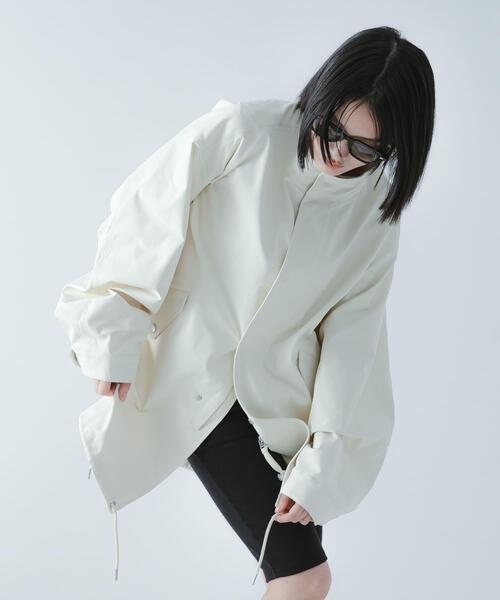 SENSE OF PLACE by URBAN RESEARCH（センスオブプレイスバイアーバンリサーチ）の「『撥水/防花粉』SKINProof ミリタリージャケット（ミリタリージャケット・レディース・アイボリー/ブラック・ONE）」の10枚目の写真