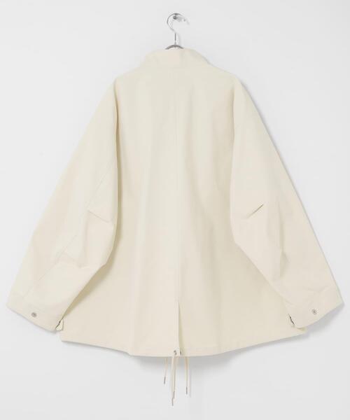 SENSE OF PLACE by URBAN RESEARCH（センスオブプレイスバイアーバンリサーチ）の「『撥水/防花粉』SKINProof ミリタリージャケット（ミリタリージャケット・レディース・アイボリー/ブラック・ONE）」の18枚目の写真