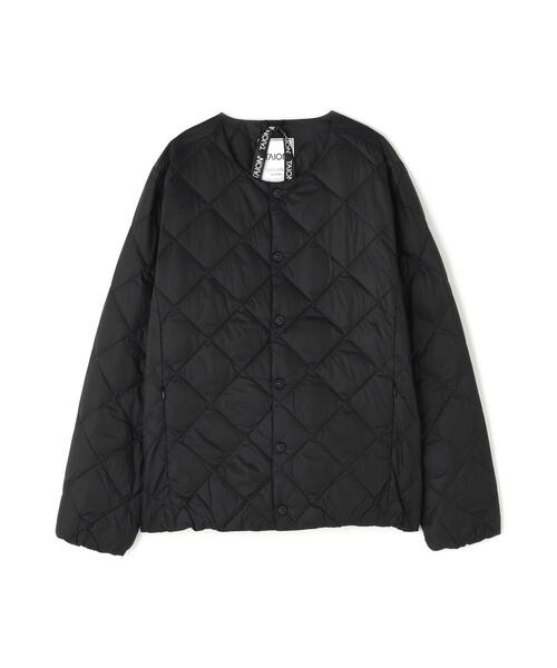 TAION(タイオン)の「TAION/タイオン/CITY CREW NECK DOWN JACKET(ダウンジャケット/コート・レディース・ブラック/ホワイト系2・S/M/L)」の1枚目の写真
