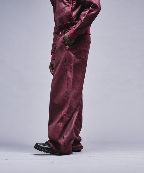 ANDER HUNK(アンダーハンク)の「Leather Like Coated Sweat Pants / レザーライクコーティングスウェットパンツ(スウェットパンツ・メンズ・バーガンディー/グレー・LARGE/MEDIUM/SMALL)」の17枚目の写真