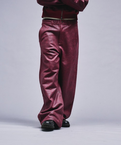 ANDER HUNK(アンダーハンク)の「Leather Like Coated Sweat Pants / レザーライクコーティングスウェットパンツ(スウェットパンツ・メンズ・バーガンディー/グレー・LARGE/MEDIUM/SMALL)」の20枚目の写真