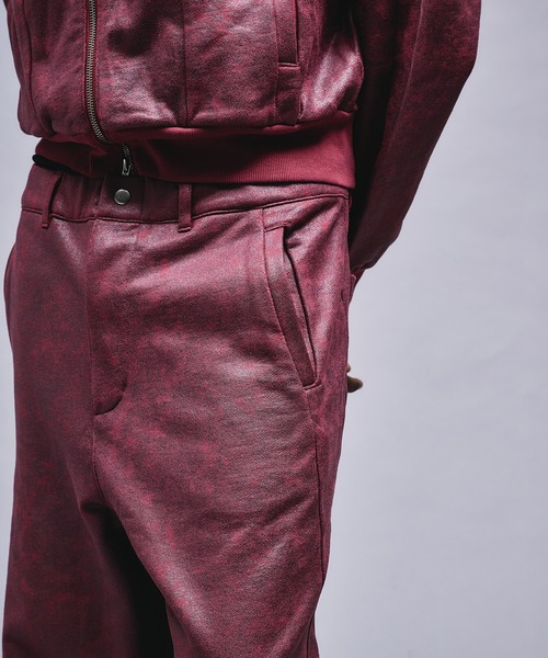 ANDER HUNK(アンダーハンク)の「Leather Like Coated Sweat Pants / レザーライクコーティングスウェットパンツ(スウェットパンツ・メンズ・バーガンディー/グレー・LARGE/MEDIUM/SMALL)」の10枚目の写真