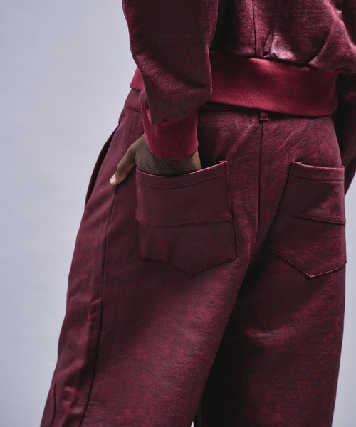 ANDER HUNK(アンダーハンク)の「Leather Like Coated Sweat Pants / レザーライクコーティングスウェットパンツ(スウェットパンツ・メンズ・バーガンディー/グレー・LARGE/MEDIUM/SMALL)」の11枚目の写真