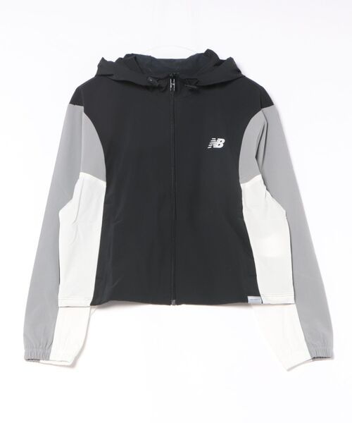 NEW BALANCE(ニューバランス)の「New Balance ニューバランス W ウーブンフーデッドJK ジャケット WJ61M2MGBK BK(その他アウター・レディース・ブラック・SMALL/MEDIUM/LARGE)」の1枚目の写真
