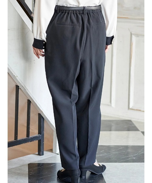 Re-J&SUPURE(リジェイアンドスプル)の「【大きいサイズ】【Wクロス】テーパードパンツ(セットアップ可)(その他パンツ・レディース・ライトグレー/ネイビー/ブラック・XX-LARGE/XXX-LARGE/XXXX-LARGE)」の7枚目の写真