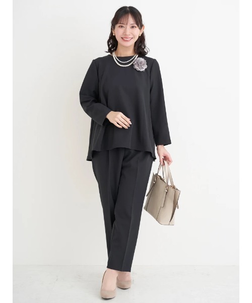 Re-J&SUPURE(リジェイアンドスプル)の「【大きいサイズ】【Wクロス】テーパードパンツ(セットアップ可)(その他パンツ・レディース・ライトグレー/ネイビー/ブラック・XX-LARGE/XXX-LARGE/XXXX-LARGE)」の20枚目の写真