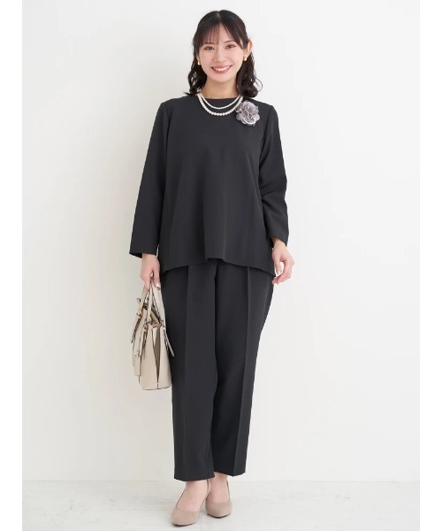 Re-J&SUPURE(リジェイアンドスプル)の「【大きいサイズ】【Wクロス】テーパードパンツ(セットアップ可)(その他パンツ・レディース・ライトグレー/ネイビー/ブラック・XX-LARGE/XXX-LARGE/XXXX-LARGE)」の21枚目の写真