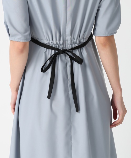 2026春夏新作 フロントプリーツ配色ワンピース（ワンピース）｜MISCH