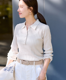 FRAMeWORK | リブニットポロシャツ(ニット/セーター)