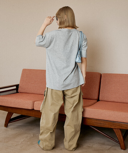 PUBLUX（パブリュクス）の「PUBLUX/パブリュクス 別注MLB ワンポイントハートTシャツ　限定展開（Tシャツ/カットソー・メンズ・ブラック/オフホワイト/ネイビー/グレー/ピンク/ブラウン/ライトグレー・L/M/ﾌﾘ-）」の20枚目の写真