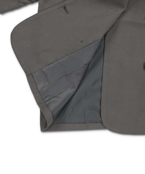 SPINNS（スピンズ）の「テーラードジャケット/ダブルボタン/セットアップ対応（テーラードジャケット・レディース・グレー/ブラック・ONESIZE）」の19枚目の写真
