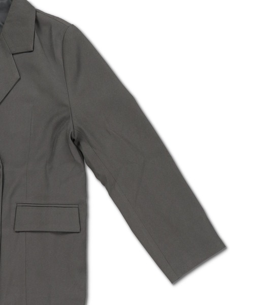 SPINNS（スピンズ）の「テーラードジャケット/ダブルボタン/セットアップ対応（テーラードジャケット・レディース・グレー/ブラック・ONESIZE）」の18枚目の写真