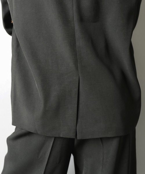 SPINNS（スピンズ）の「テーラードジャケット/ダブルボタン/セットアップ対応（テーラードジャケット・レディース・グレー/ブラック・ONESIZE）」の14枚目の写真