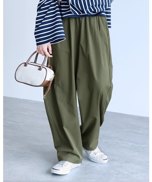 reca（レカ）の「タックコクーンパンツ（その他パンツ・レディース・ブラック/ベージュ/カーキ・M）」の3枚目の写真