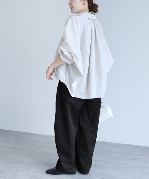 reca（レカ）の「タックコクーンパンツ（その他パンツ・レディース・ブラック/ベージュ/カーキ・M）」の5枚目の写真