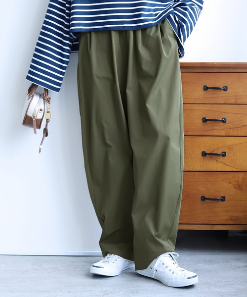 reca（レカ）の「タックコクーンパンツ（その他パンツ・レディース・ブラック/ベージュ/カーキ・M）」の10枚目の写真