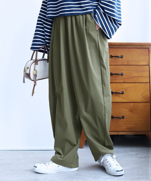 reca（レカ）の「タックコクーンパンツ（その他パンツ・レディース・ブラック/ベージュ/カーキ・M）」の9枚目の写真