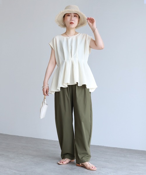 reca（レカ）の「タックコクーンパンツ（その他パンツ・レディース・ブラック/ベージュ/カーキ/ブラウン・M）」の20枚目の写真