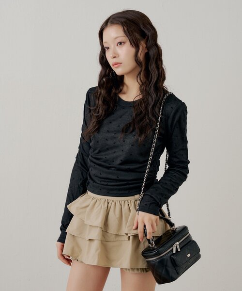 Chico(チコ)の「キルティングミニバニティバッグ(ショルダーバッグ・レディース・ブラック/ブルー/ホワイト/ピンク・FREE)」の8枚目の写真