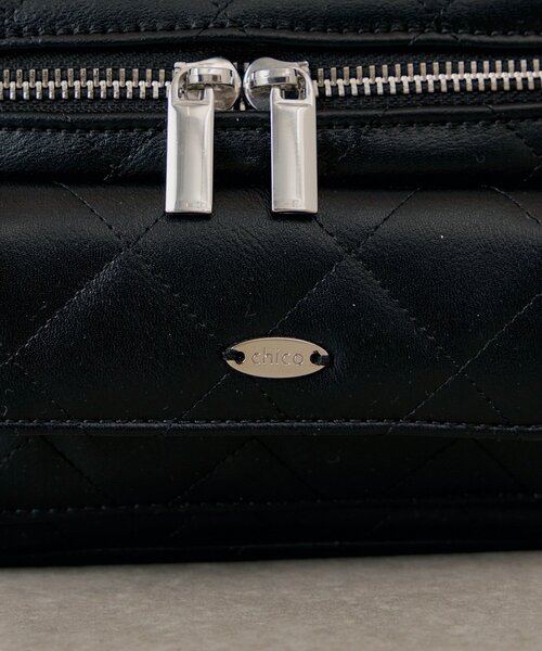 Chico(チコ)の「キルティングミニバニティバッグ(ショルダーバッグ・レディース・ブラック/ブルー/ホワイト/ピンク・FREE)」の13枚目の写真