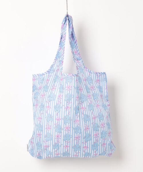 Cath Kidston(キャスキッドソン)の「フォルダウェイ ショッパー Nana The Elephant(エコバッグ/サブバッグ・レディース・ブルー・FREE)」の5枚目の写真