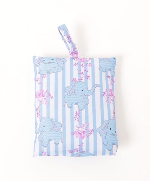 Cath Kidston(キャスキッドソン)の「フォルダウェイ ショッパー Nana The Elephant(エコバッグ/サブバッグ・レディース・ブルー・FREE)」の8枚目の写真