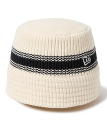 NEW ERA | NEW ERA/ニューエラ バケットハット バケハ ニットバケット Visor Sticker ストライプ Flag Chain(ハット)