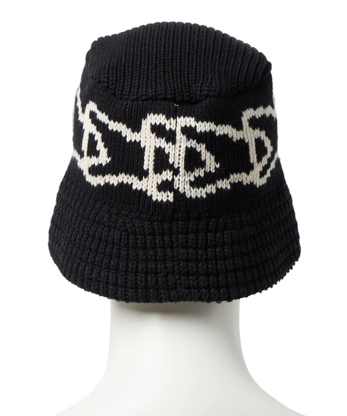 NEW ERA(ニューエラ)の「NEW ERA/ニューエラ バケットハット バケハ ニットバケット Visor Sticker ストライプ Flag Chain(ハット・メンズ・クリーム/ブラック系その他/ブラウン/ブラック・M/L)」の14枚目の写真