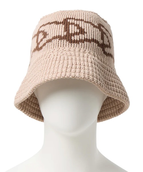 NEW ERA(ニューエラ)の「NEW ERA/ニューエラ バケットハット バケハ ニットバケット Visor Sticker ストライプ Flag Chain(ハット・メンズ・クリーム/ブラック系その他/ブラウン/ブラック・M/L)」の18枚目の写真