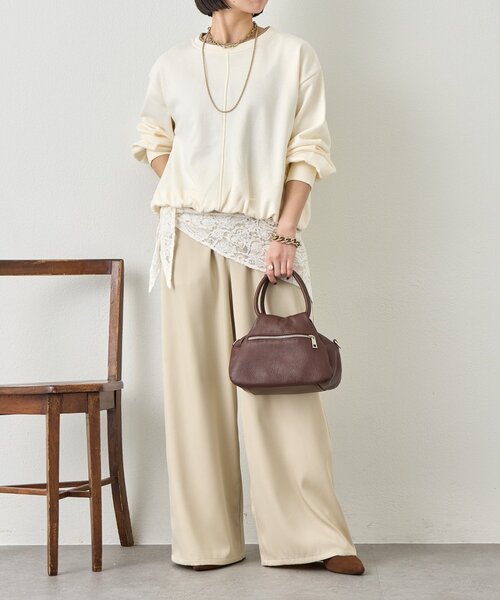 Jena espace merveilleux(ジェナ エスパスメルヴェイユ)の「裾バルーンプルオーバー(Tシャツ/カットソー・レディース・チャコールグレー/グレー/オフホワイト・FREE)」の21枚目の写真