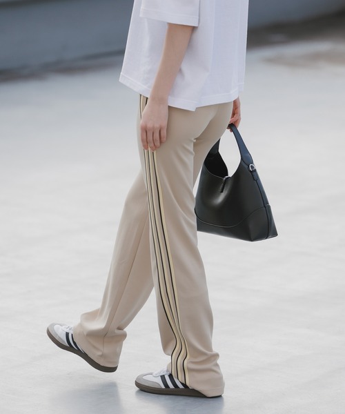 adidas/アディダス SLOUCHY STRAIGHT LEG PANTS トレフォイルロゴ