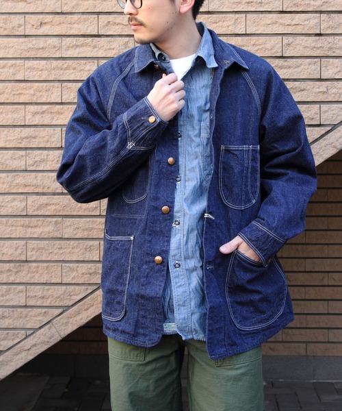 orSlow(オアスロウ)の「orSlow/オアスロウ 1950'S デニム カバーオール 1950'S COVERALL(デニムジャケット・メンズ・ワンウォッシュ・2/3)」の9枚目の写真