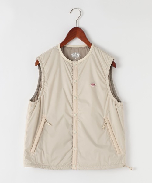 DANTON(ダントン)の「【DANTON(ダントン)】ノーカラーベスト(ベスト・レディース・アイボリー/オリーブ・SMALL)」の2枚目の写真