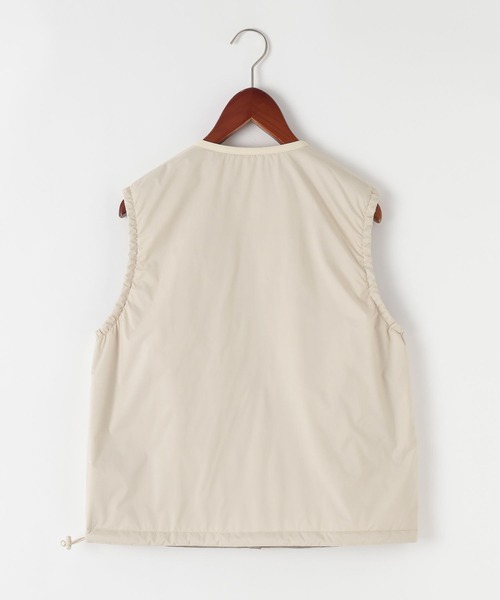 DANTON(ダントン)の「【DANTON(ダントン)】ノーカラーベスト(ベスト・レディース・アイボリー/オリーブ・SMALL)」の3枚目の写真