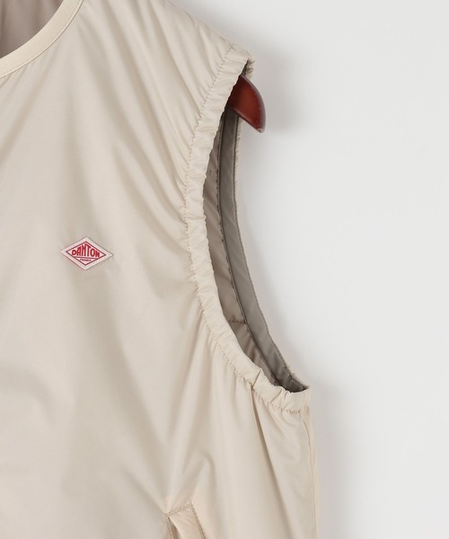 DANTON(ダントン)の「【DANTON(ダントン)】ノーカラーベスト(ベスト・レディース・アイボリー/オリーブ・SMALL)」の7枚目の写真