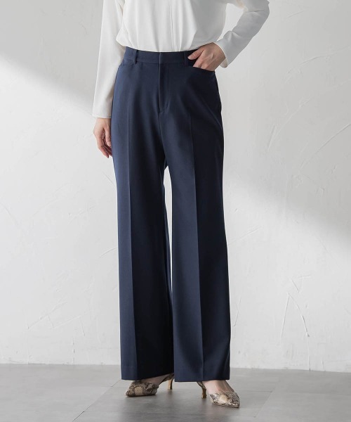 LAUTREAMONT（ロートレアモン）の「両面起毛ワイドパンツ≪ストレッチ≫（その他パンツ・レディース・グレー系その他/ブラック/ネイビー/ライトグレー/オフホワイト・7号/11号/9号）」の5枚目の写真