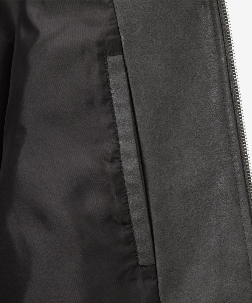MINDBRIDGE（マインドブリッジ）の「[COUTURE]ウォッシュドグレー レザー ブルゾン（ライダースジャケット・メンズ・グレー・100/110/95/105）」の12枚目の写真