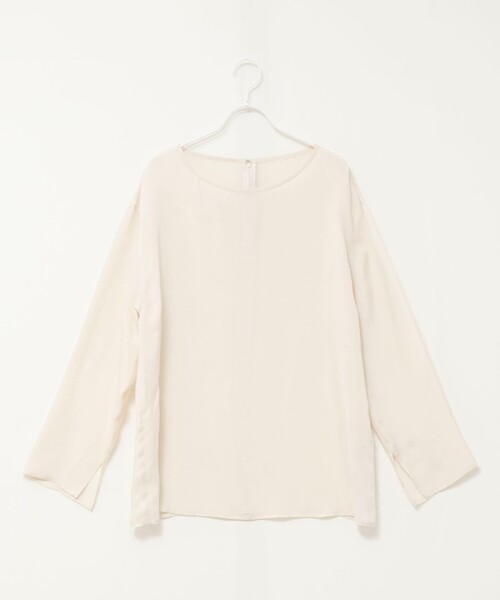 MAQWEL(マクウェル)の「《セットアップ対応》【MAQWEL/マクウェル】ウォッシャブルサテンTブラウス(シャツ/ブラウス・レディース・オフホワイト/ブラック・FREE)」の20枚目の写真