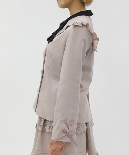 axes femme POETIQUE（アクシーズファムポエティック）の「Ｗ釦セーラージャケット（テーラードジャケット・レディース・ネイビー/グレー/グレイッシュベージュ・MEDIUM）」の5枚目の写真