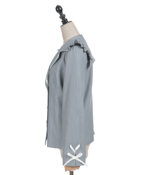 axes femme POETIQUE（アクシーズファムポエティック）の「Ｗ釦セーラージャケット（テーラードジャケット・レディース・ネイビー/グレー/グレイッシュベージュ・MEDIUM）」の21枚目の写真