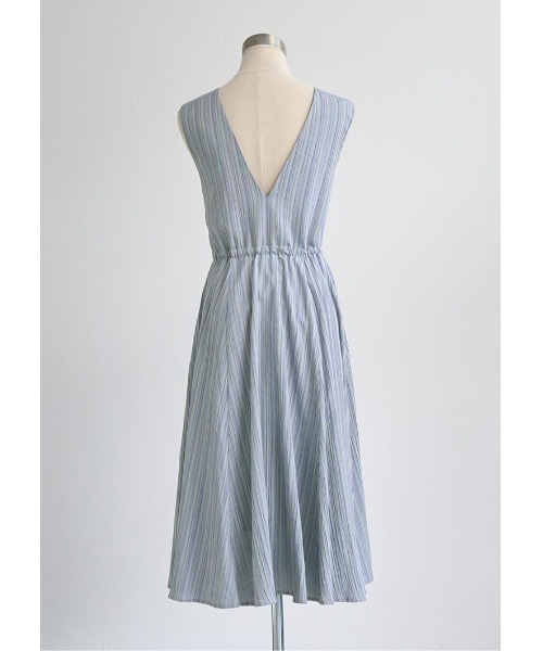 LUDICRUM(ルーディクルム)の「Vneck drawstring dress(ワンピース・レディース・ブラック/オフホワイト/ラベンダー・M/S)」の12枚目の写真