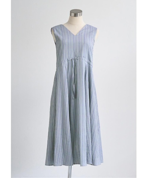 LUDICRUM(ルーディクルム)の「Vneck drawstring dress(ワンピース・レディース・ブラック/オフホワイト/ラベンダー・M/S)」の13枚目の写真