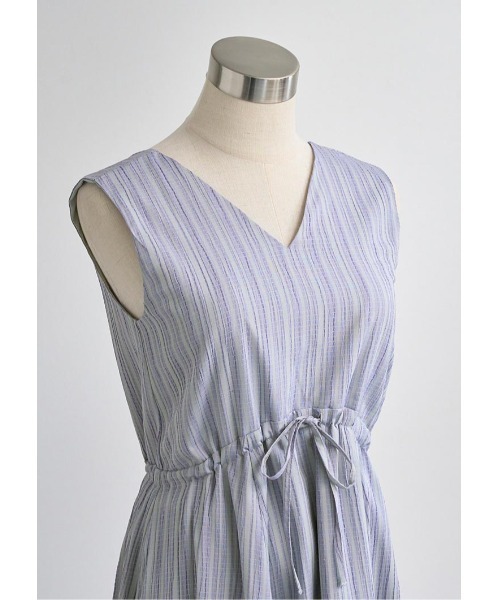 LUDICRUM(ルーディクルム)の「Vneck drawstring dress(ワンピース・レディース・ブラック/オフホワイト/ラベンダー・M/S)」の14枚目の写真