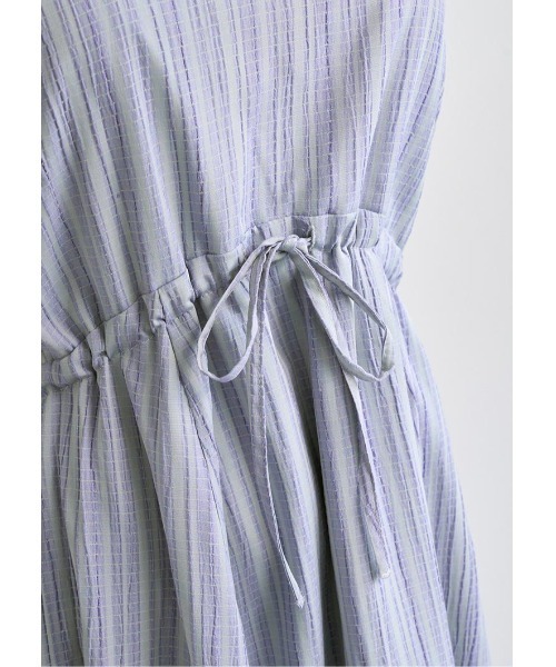 LUDICRUM(ルーディクルム)の「Vneck drawstring dress(ワンピース・レディース・ブラック/オフホワイト/ラベンダー・M/S)」の17枚目の写真