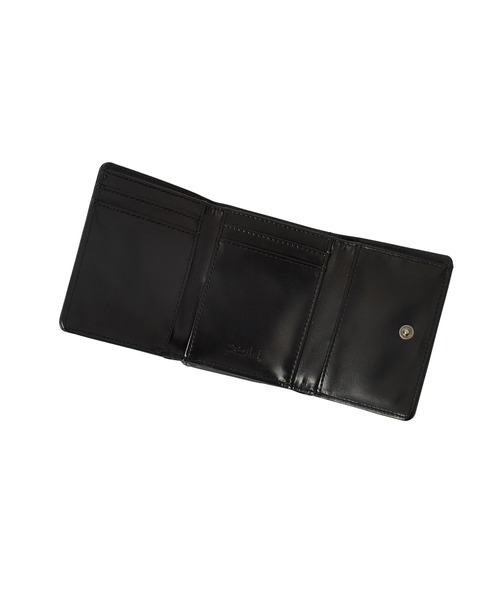 X-girl（エックスガール）の「METAL PLATE MINI WALLET（財布・レディース・ライトブルー/ブラック/ブラウン・ONE SIZE）」の7枚目の写真