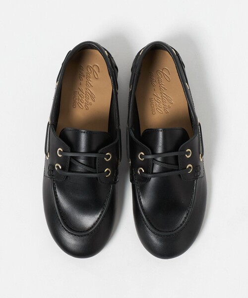 CASTELLANO（カステラーノ）の「＜CASTELLANO＞ モカレース SLP（ローファー・レディース・ブラック・39/37/38）」の3枚目の写真