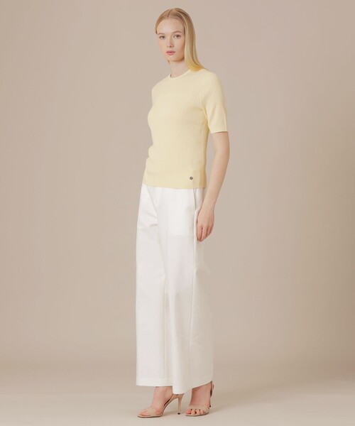 MACKINTOSH LONDON(マッキントッシュ ロンドン)の「ハイツイストコットンニットプルオーバー(ニット/セーター・レディース・イエロー/ブラック/パープル系その他/ホワイト系その他・38/40)」の13枚目の写真
