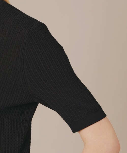 MACKINTOSH LONDON(マッキントッシュ ロンドン)の「ハイツイストコットンニットプルオーバー(ニット/セーター・レディース・イエロー/ブラック/パープル系その他/ホワイト系その他・38/40)」の9枚目の写真