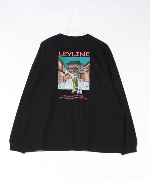 Leyline(レイライン)の「【Leyline】stroll-smith-kyoto-ロンT(Tシャツ/カットソー・メンズ・ブラック/ホワイト・M/XL/L)」の9枚目の写真